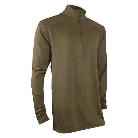 XGO Sleep Shirt Mens 2XL Zip-Mock Phase 4 Heavyweight Tan 4P11DQ-499 Made In USA - Picture 1 of 10